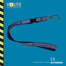 CE En13356 Reflective Lanyard with Metal Hook